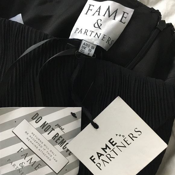 NWT Fame and Partners Black Formal Dress Size US 6 - Picture 5 of 5
